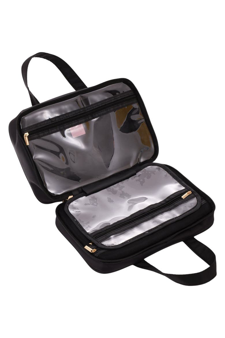 The Perfect Case: Bow Cosmetics Bag, Alternate, color, BLACK
