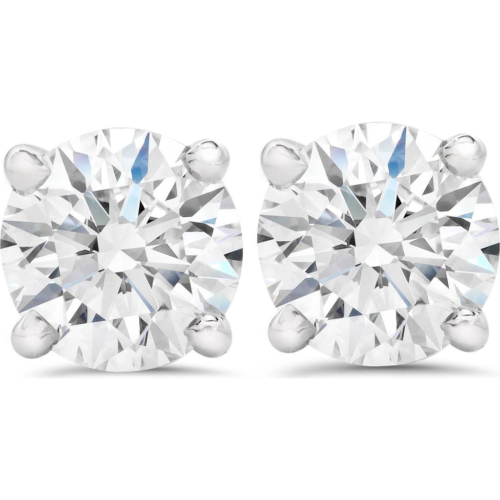 Bliss Diamond 1.50ct Lab Grown Diamond Studs 14k Gold Screw Backs In Silver