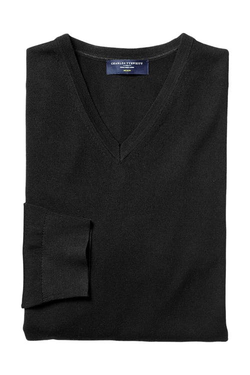 CHARLES TYRWHITT CHARLES TYRWHITT PURE MERINO V NECK SWEATER