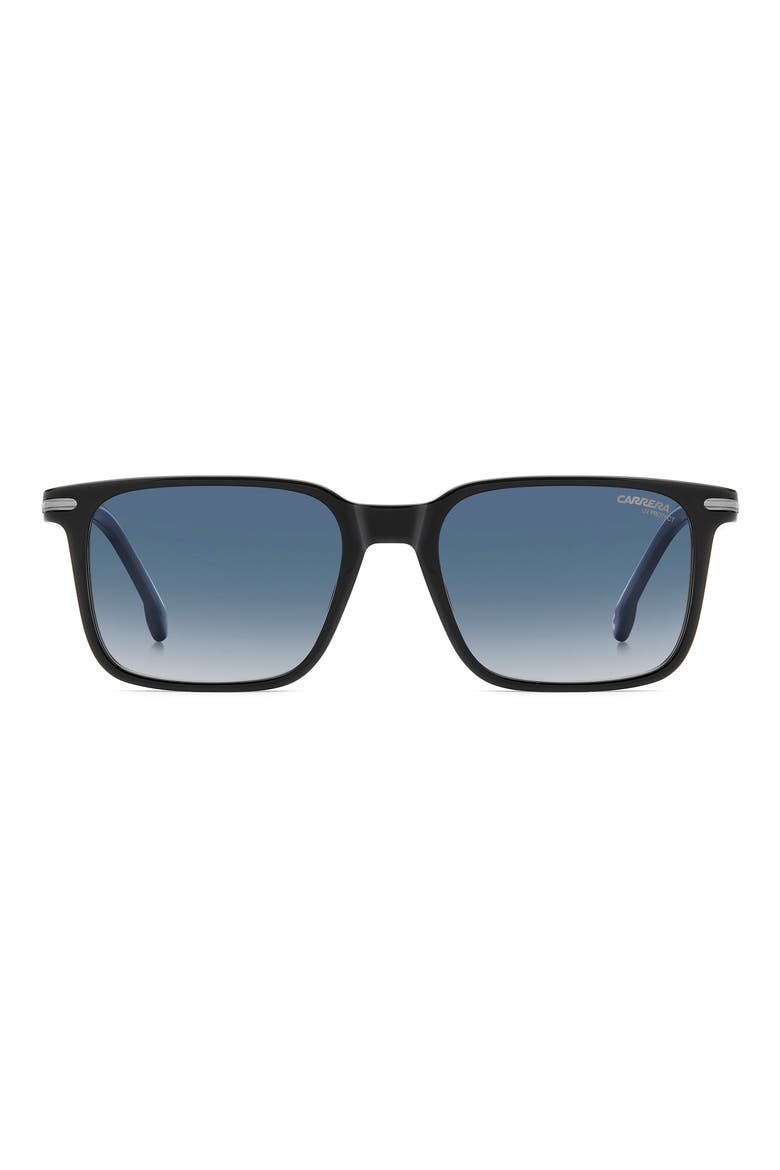 CA 391/S/US 53mm Rectangular Sunglasses, Main, color, BLACK BLUE/ BLUE SF