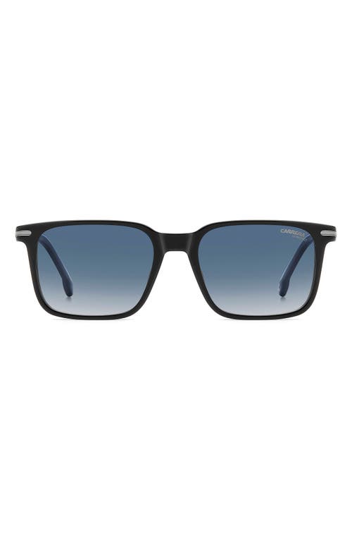 Carrera Eyewear Ca 391/s/us 53mm Rectangular Sunglasses In Black Blue/blue Sf