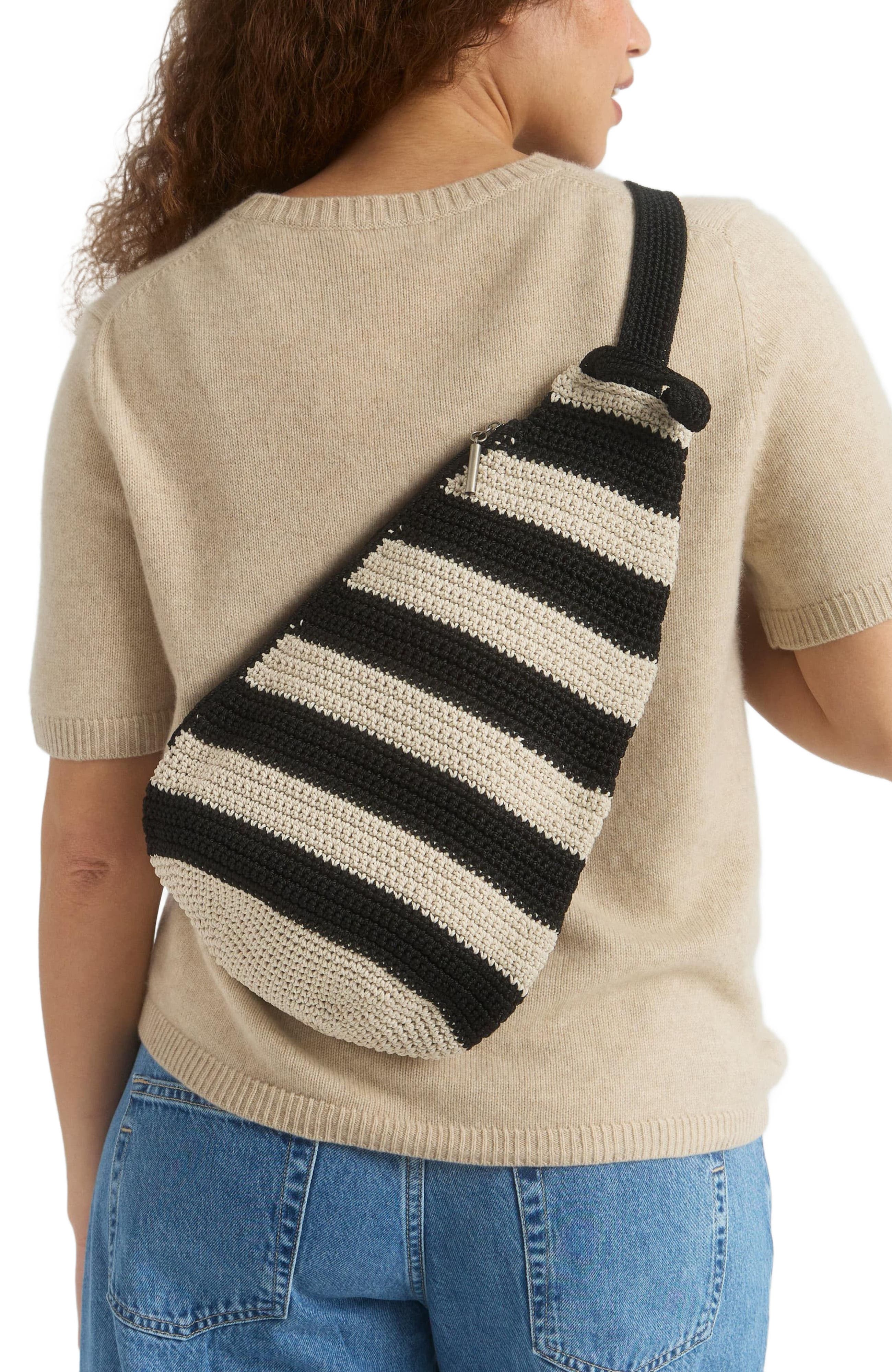 The Sak On The Go Sling Backpacks, Alternate, color, Black Stripe