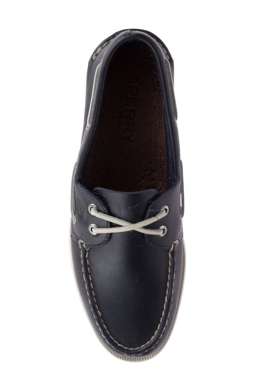 Sperry Top-sider® Sperry Authentic Original Boat Shoe In Navy Leather Smooth