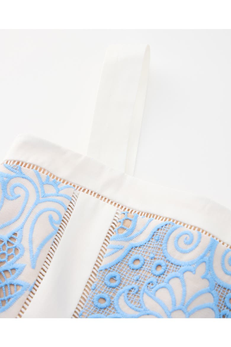 Gisele Embroidered Maxi Dress, Alternate, color, Blue