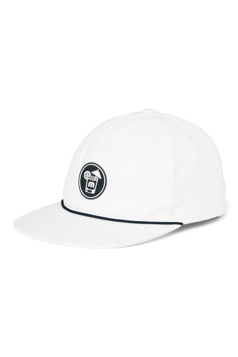 Margarita Pitcher Snapback Baseball Cap, Main, color, WHITE