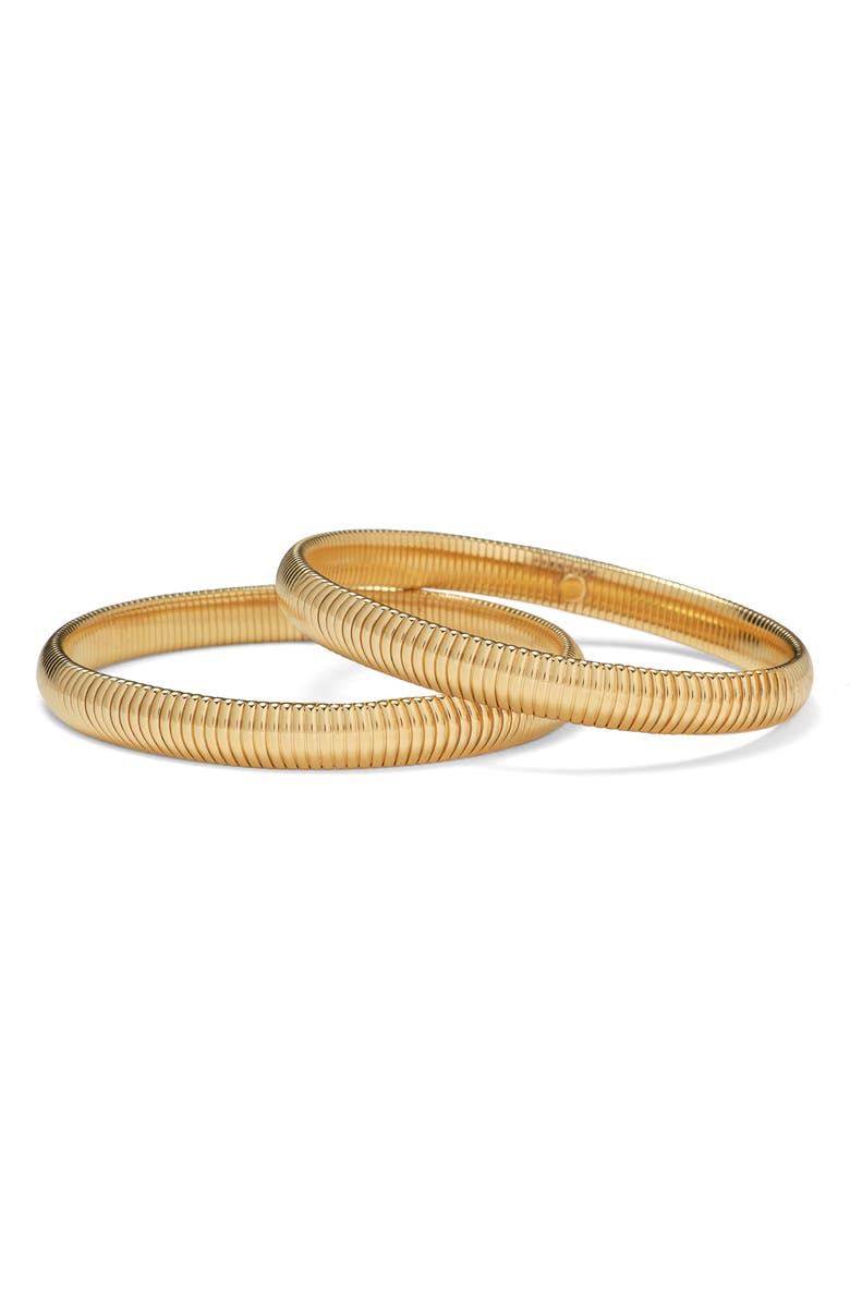 Lady Grey Cobra Set of 2 Bracelets, Main, color, Gold