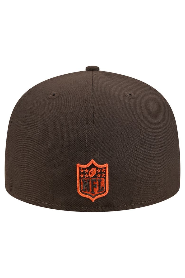 Men's New Era Brown Cleveland Browns Tri-Hit 59FIFTY Fitted Hat, Alternate, color, Brown