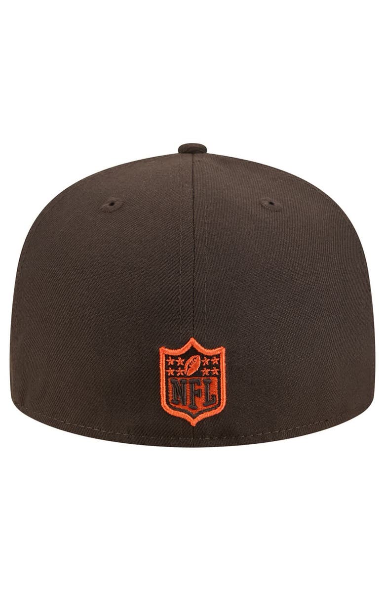 New Era Men's New Era Brown Cleveland Browns Tri-Hit 59FIFTY Fitted Hat, Alternate, color, Brown