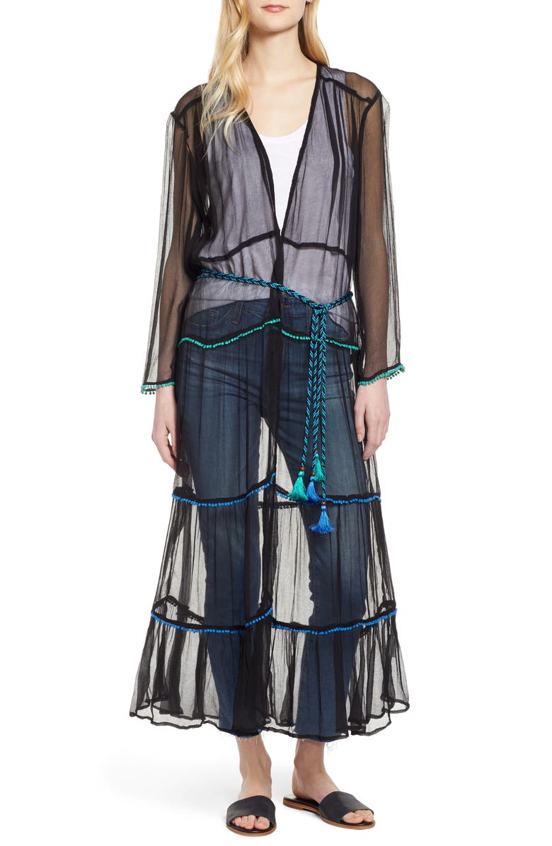 New Friends Colony NFC Foxtrot Sheer Duster, Main, color, 