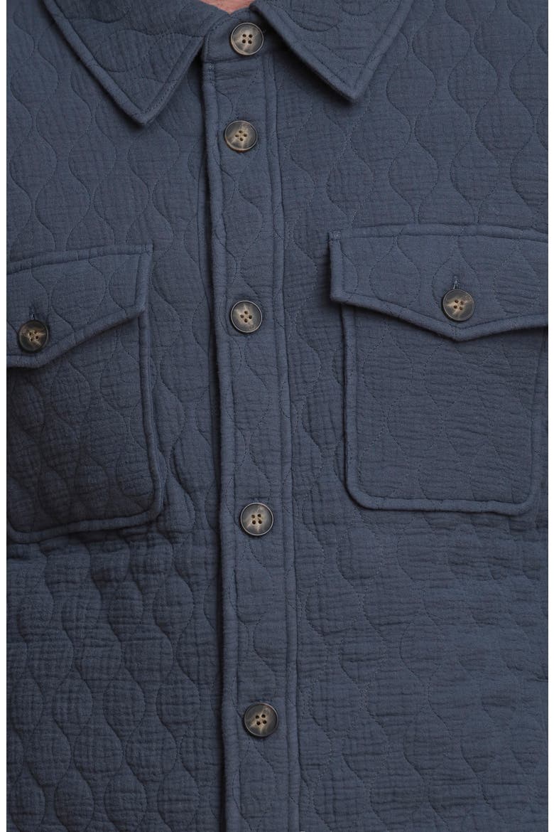 Quilted Shirt Jacket, Alternate, color, STEEL BLUE