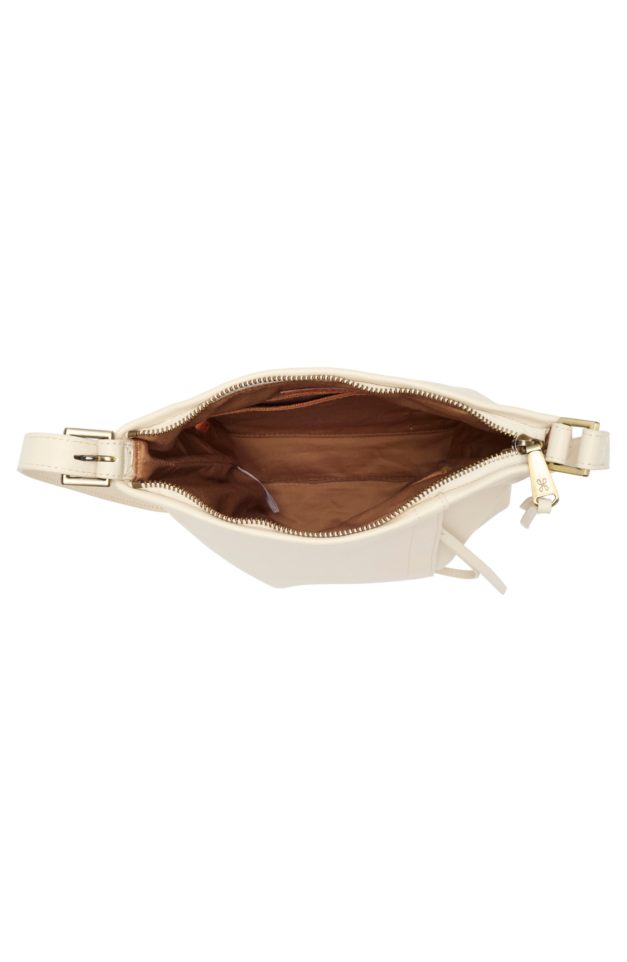 HOBO Drifter Leather Crossbody Bag, Alternate, color, Ivory