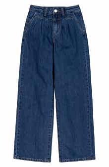 Joe's Jeans Kids' Mia Pleated High Waist Wide Leg Jeans