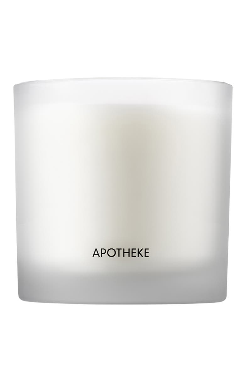 APOTHEKE Black Iris Oak Three-Wick Scented Candle, Main, color, White