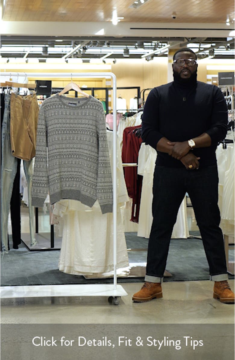 Stonebeck Fair Isle Wool Sweater, sales video thumbnail