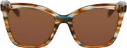 Longchamp Le Pliage 54mm Gradient Cat Eye Sunglasses