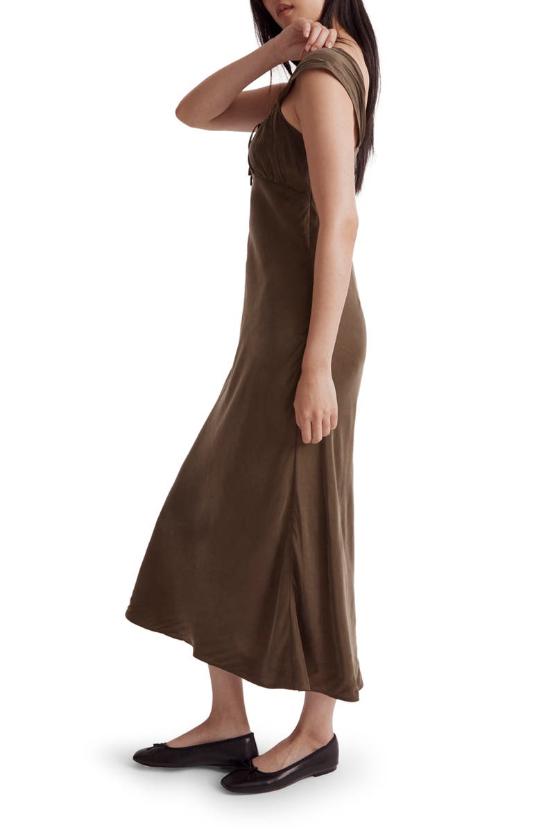 Madewell Square Neck Midi Dress, Alternate, color, 