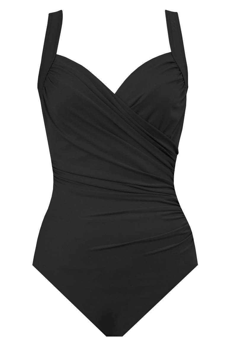 Solid Sanibel DD-Cup One-Piece Swimsuit, Main, color, BLACK