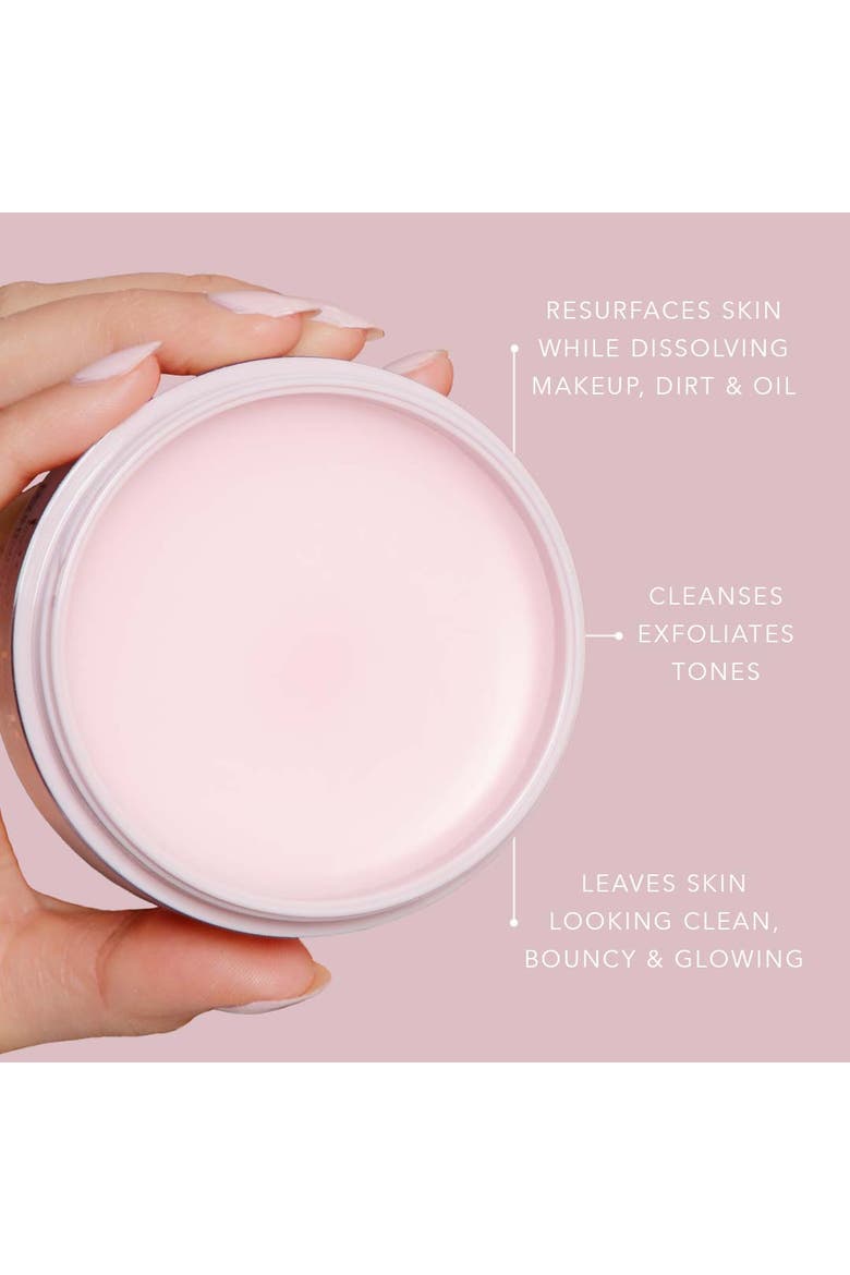 Overnight Facial Daily Dissolve Enzyme Cleansing Balm, Alternate, color, Pastel Purple