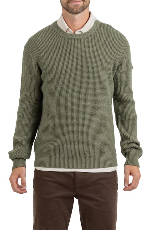 Waffle Crewneck Sweater