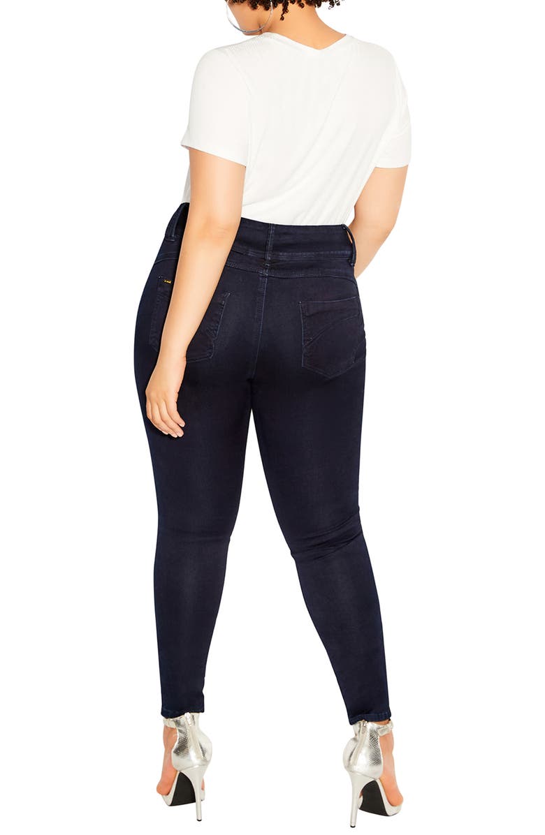 City Chic Asha Skinny Jeans, Alternate, color,
