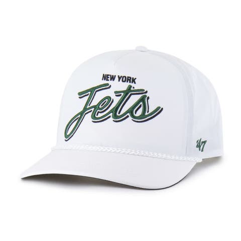 Men's '47 White New York Jets Brrr Fairway Hitch Adjustable Hat