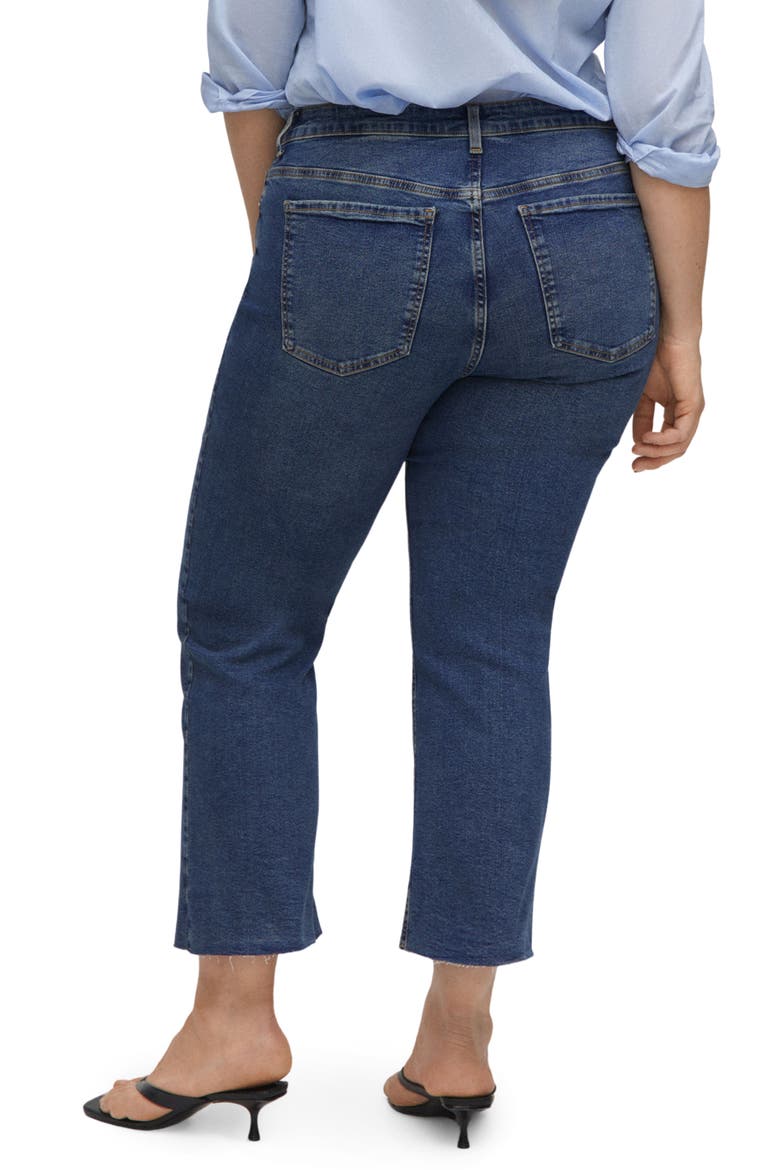 Raw Hem Crop Flare Jeans, Alternate, color, MEDIUM VINTAGE BLUE
