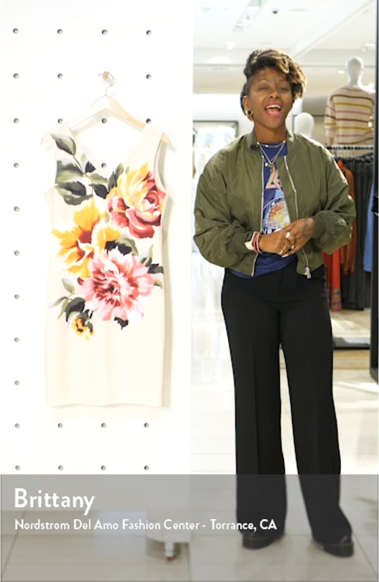Floral Print Sheath Dress, sales video thumbnail