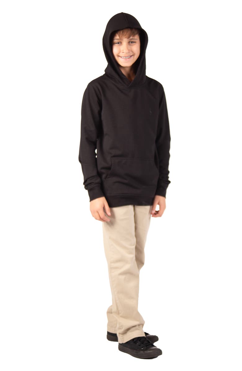 TailorByrd Kids' Fleece Hoodie, Alternate, color, Black