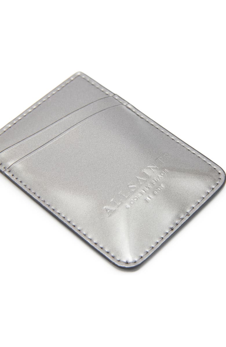 AllSaints Callie Leather Card Case, Alternate, color, 