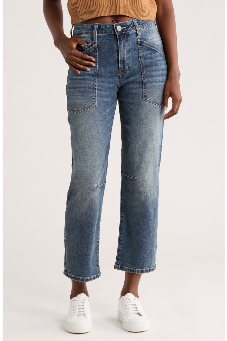 Shay Barrel Jeans, Main, color, WATERLILY