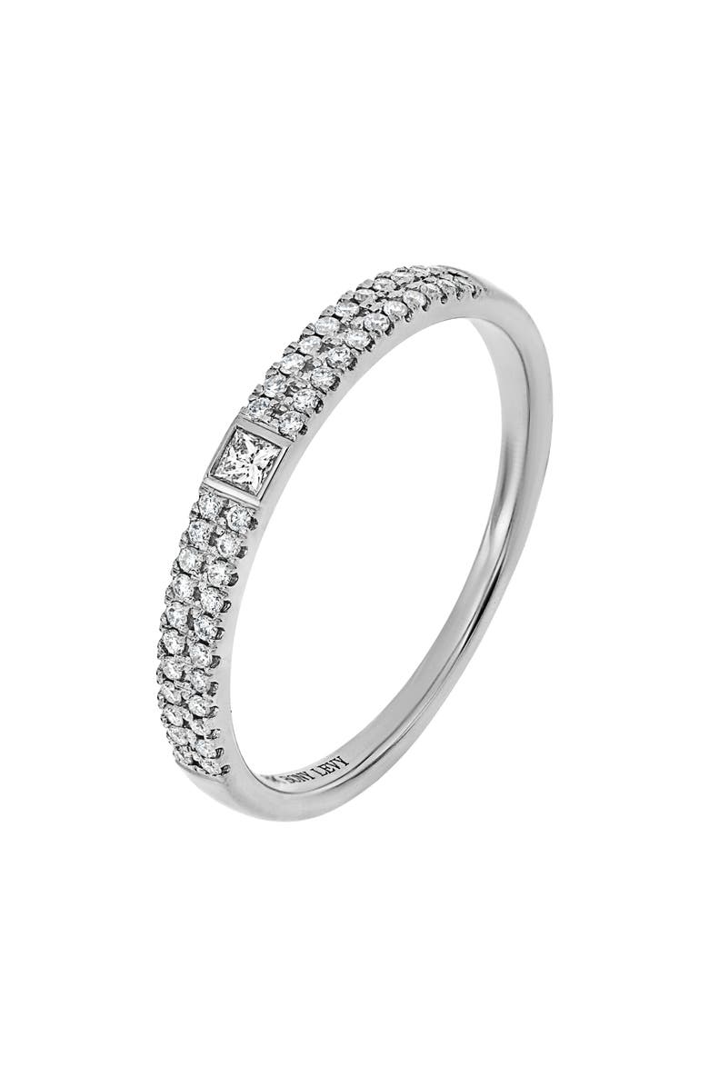 Bony Levy Diamond Stacking Ring, Main, color, 18Kw