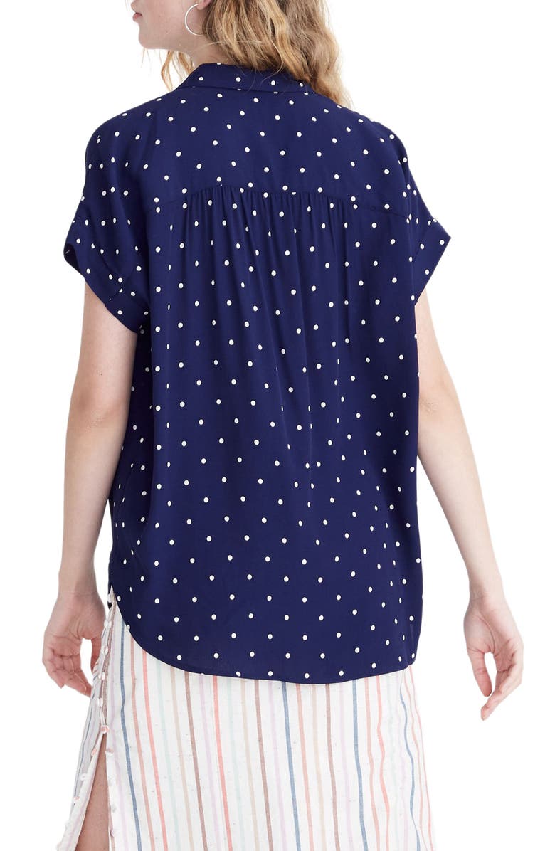 Madewell Polka Dot Central Shirt, Alternate, color, 