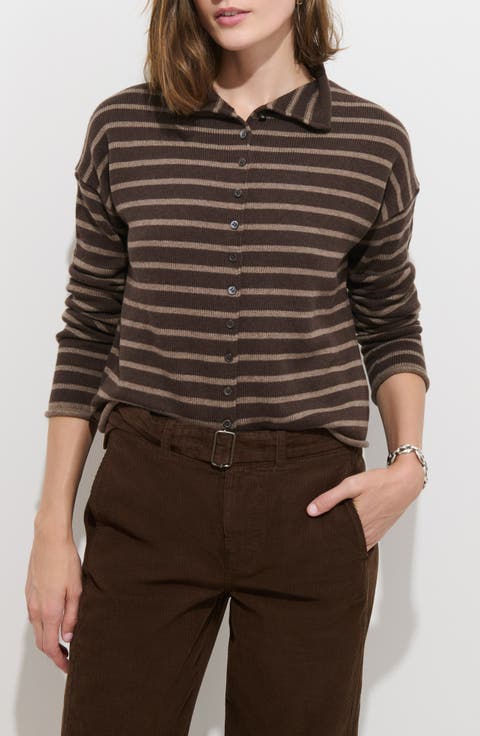 Taylor Mariner Stripe Cardigan