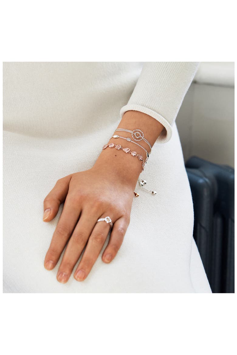Riva Mini Circle Diamond Bracelet, Alternate, color, SILVER/ DIAMOND