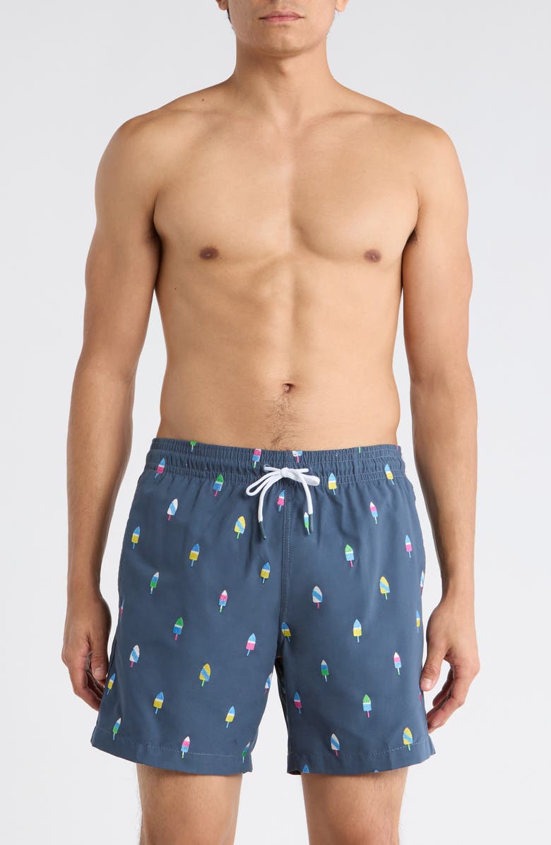 Trunks Surf & Swim Co. Sano 6.5-Inch Swim Trunks, Main, color, Lake