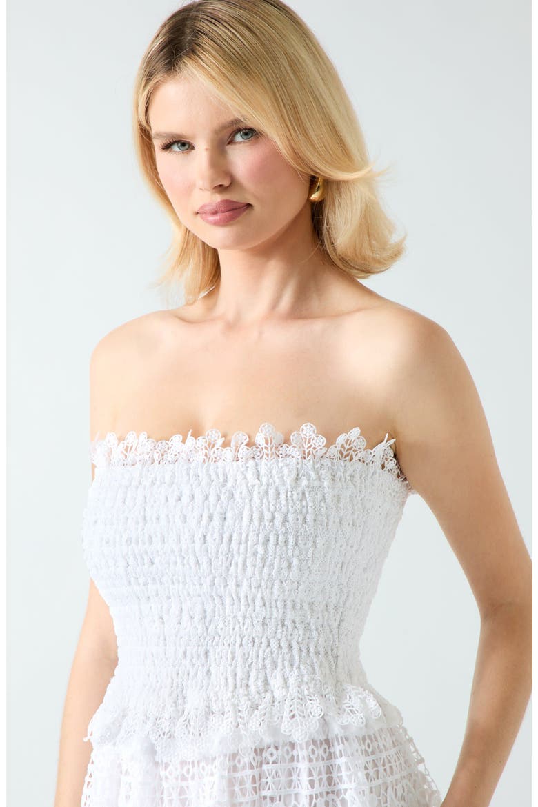 Malene Strapless Maxi Dress, Alternate, color, TWHT-WHITE