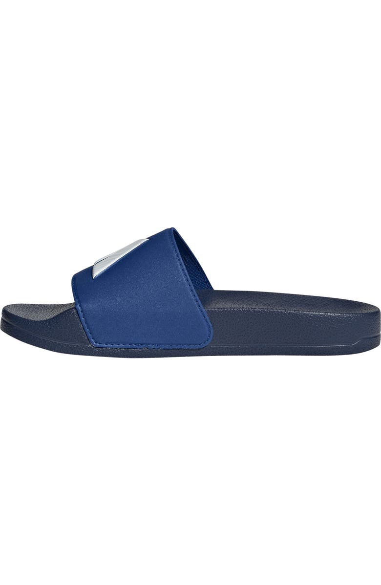 adidas Kids' Adilette Slide Sandal, Alternate, color, Dark Blue/ White/ Royal Blue