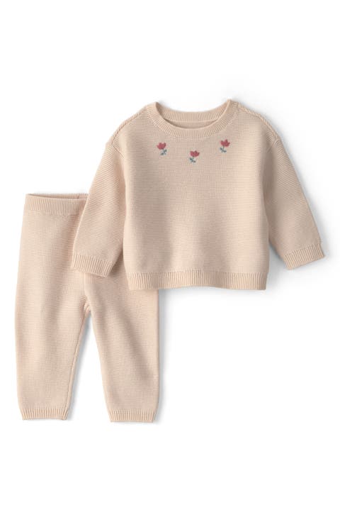 Kids' Organic Cotton Sweater & Pants Set