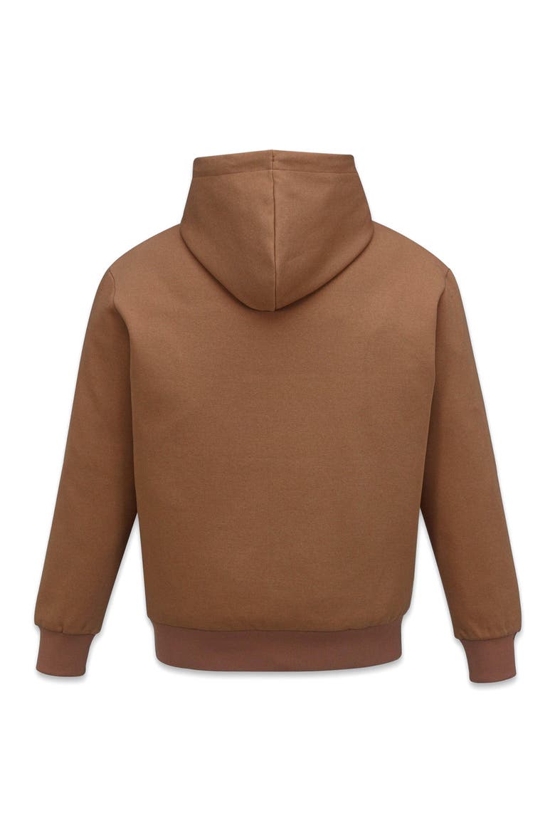 Essential Logo Patch Ponte Hoodie, Alternate, color, Cognac