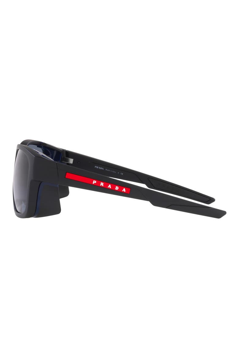 59mm Pillow Sunglasses, Alternate, color, RUBBER BLACK