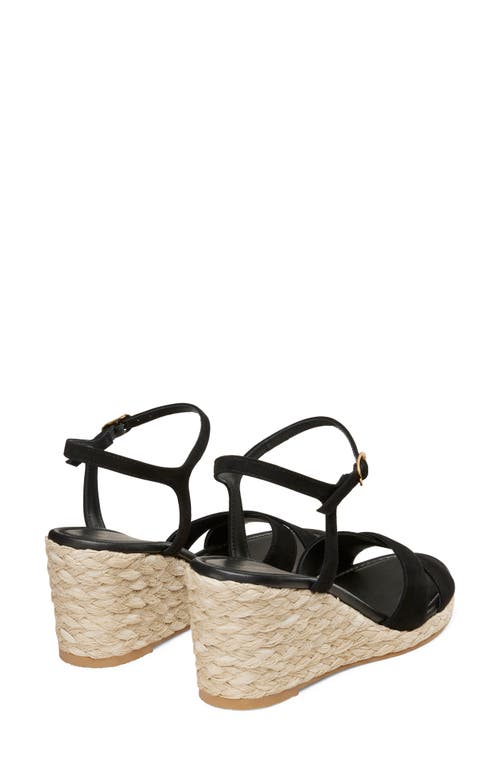 Stuart Weitzman Dayna Wedge Sandal In Black/natural