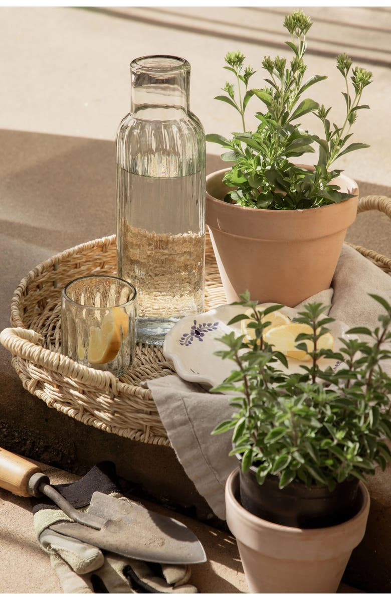 Villa Lua Home Fluted Tall Carafe Set, Alternate, color, Black