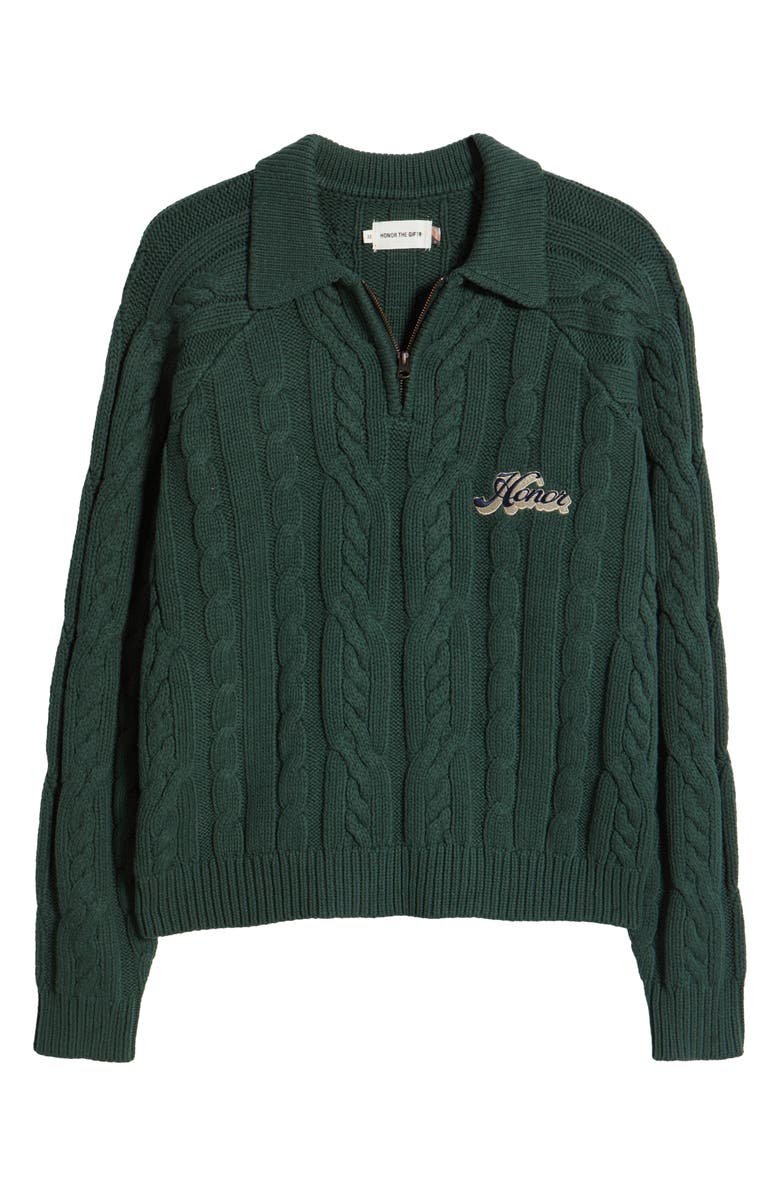 HONOR THE GIFT Leisure Half Zip Cable Sweater, Alternate, color, 