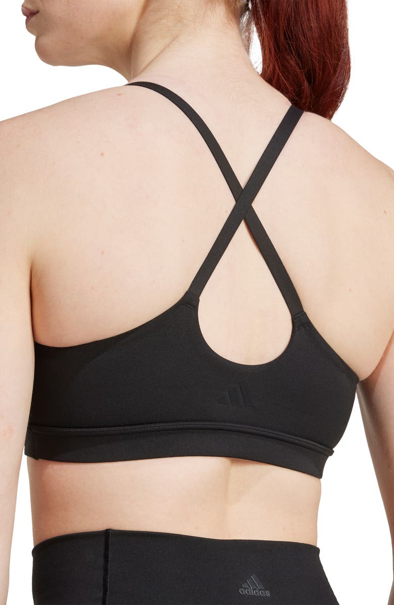 adidas All Me Sports Bra, Alternate, color, Black