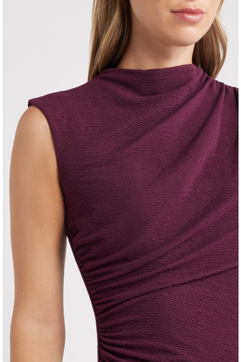 Cowl Neck Sleeveless Midi Dress, Alternate, color, DARK CHIANTI