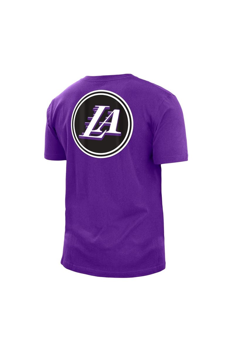New Era Men's New Era Purple Los Angeles Lakers 2022/23 City Edition Brushed Jersey T-Shirt, Alternate, color, 