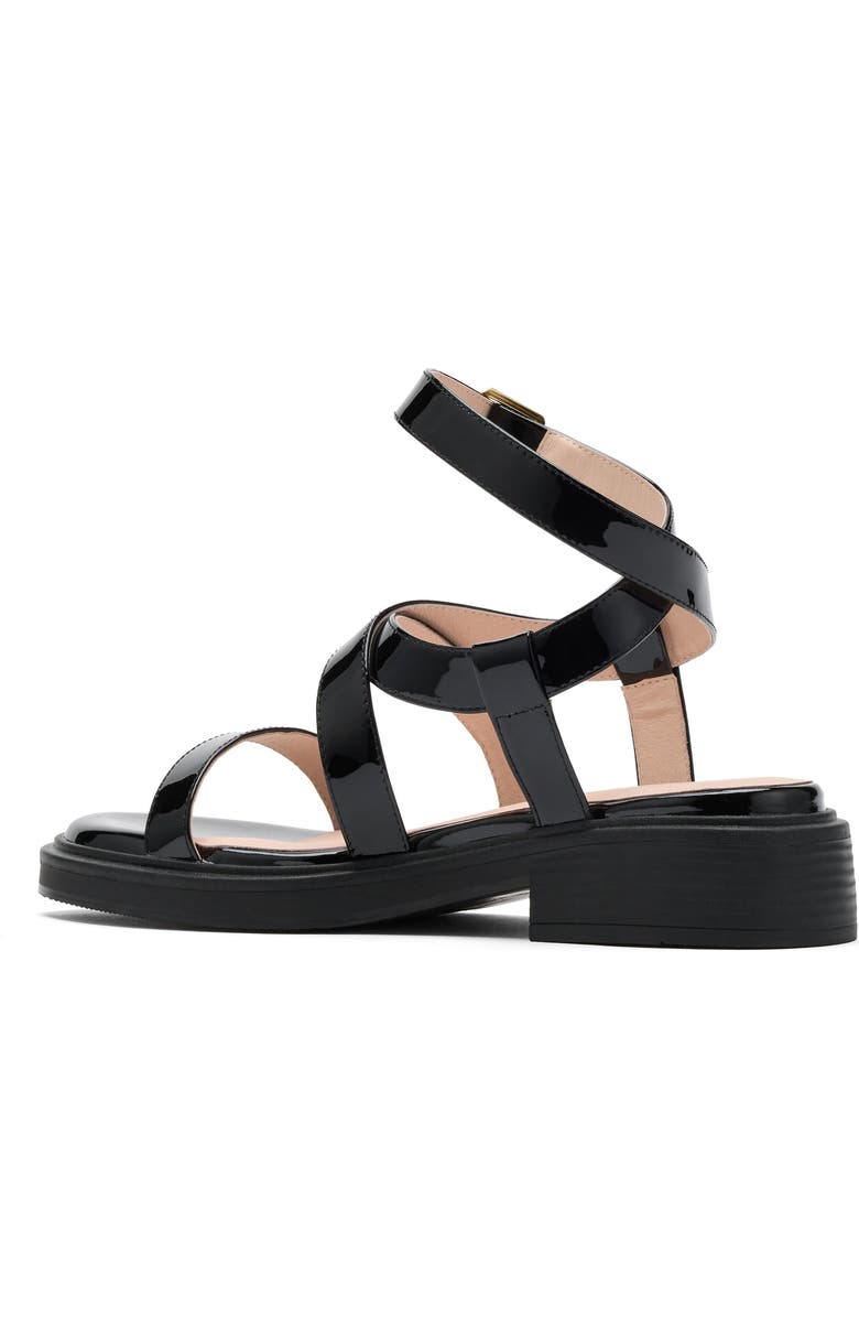 MARC NOLAN Adriana Strappy Block Heel Sandal, Alternate, color, Black Patent
