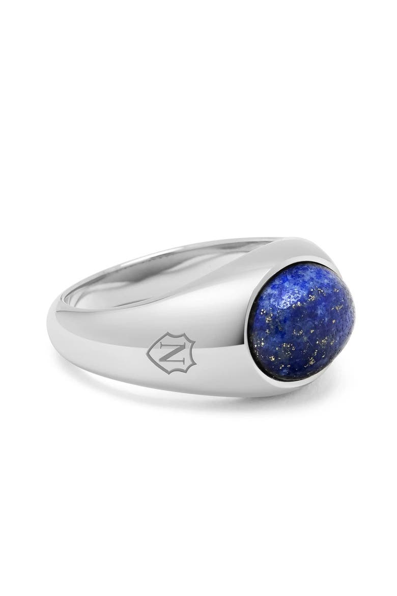 Oval Signet Ring With Lapis, Main, color, Blue Lapis