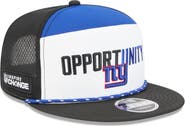 New Era Men's New Era White/Black New York Giants 2025 Inspire Change Split Panel 9FIFTY Snapback Hat