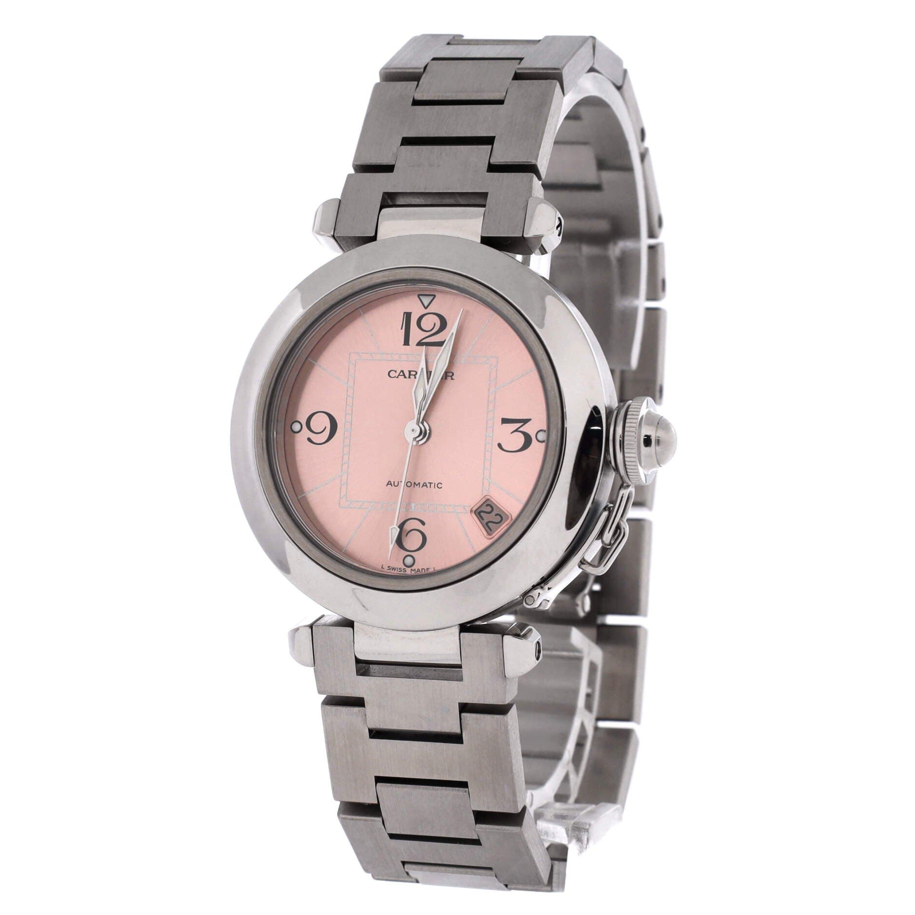 Pasha C Automatic Watch Stainless Steel 35, Alternate, color, Metallic Silver